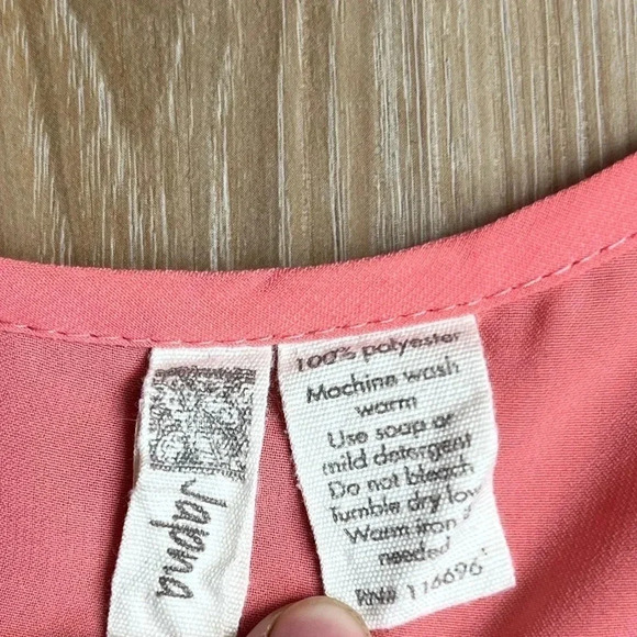 JAPNA : women’s coral blouse - Picture 4 of 4